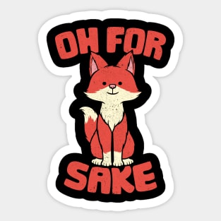 Oh For Happy Fox Sake by Tobe Fonseca Sticker